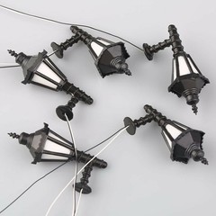 10pcs Model Railway Scenery LED Lamppost Lamps Wall Lights For G Scale 1:25