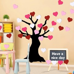 120 PCS Valentine’s Day Heart Paper Cutouts Red Pink White School Craft
