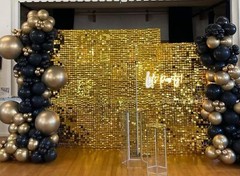 Shimmer Wall Backdrop – 24pcs Decorations Panel | Wedding, Birthday, Annivers…