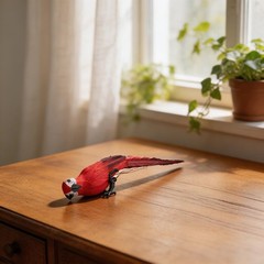 Fake Artificial Parrot Foam Feather Bird Garden Home Decor Yard Lawn Orname