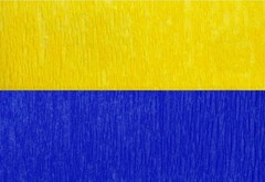 Blue and Gold Yellow Crepe Paper Streamers, 4 Rolls Total, Made in USA