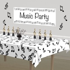 Molded Plastic Notes Black Set 3 Dynamic 3D Music Symbols Stage Party Home Decor