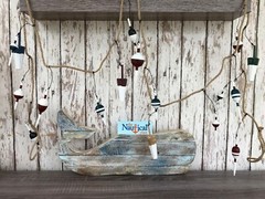 9′ Wood Fishing Bobber Floats On String – Buoy Fish Net Garland – Nautical Decor