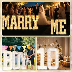 Marquee Letters Light Up Letter Marquee Lights Sign, 4 Feet Tall 4FT Letter A