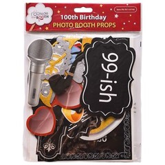 100th Birthday Photo Booth Props – 31-pc Selfie Props with 8 x 10-Inch Sign 4…