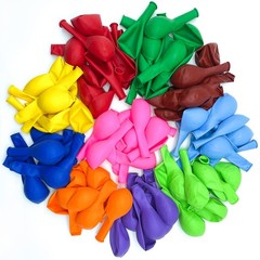 Yeunmu100 Pcs Balloons Assorted Colorsinside 10 Colors-10 Per Color 12 Inch