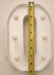 Pooqla – 10th Birthday or Anniversary Decoration- light up Number 10- White