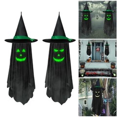 Halloween Fabric Specter With Light Outdoor Hanging Decoration For Themed