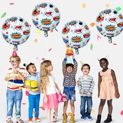 Superhero Decorations, 8Pcs Superhero Foil Balloons 18 Inches Hero Balloons D…
