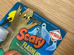 New Sealed ESCO Scary Halloween Flashlight – 1970’s -🕹️Retro Gift Idea🕹️