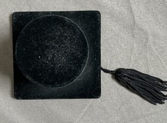 Black Graduation Cap Light Paper Weight Attached Tassel 2 3/4” Square