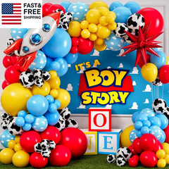 ALL-IN-1 Toy Story Balloons Arch Kit for It’S a Boy Story Baby Shower Decoratio