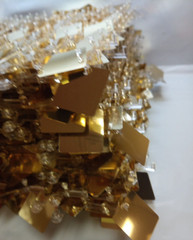 Light Gold Shimmer Wall Backdrop 6ftx4ft Square Sequin 24 sqft NIB