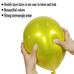 Metallic colored balloons 50 pcs 10 inch multicolor balloons Double layer col…