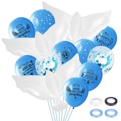 60 PCS Memorial Balloons to Release in Sky Funeral Remembrance 3 White Dove H…