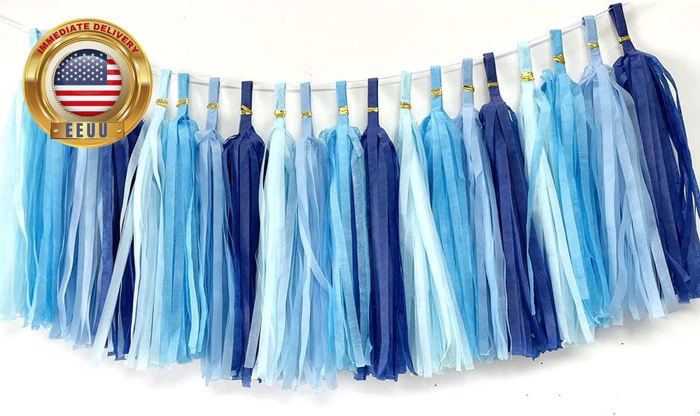 Tissue Paper Tassels Garland Banner Table Decor Party Banner Wedding Birthday Ba