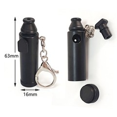 2Pcs Party Storage Box Kitchen Spice Metal Bottle With Keychain Dispenser Bullet