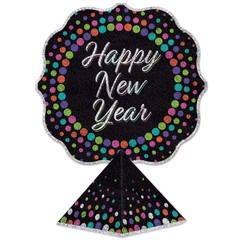 Beistle 3-D Happy New Year Centerpiece – New Years | Party Supply | Decoration