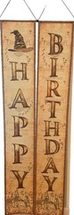 Harry Potter Birthday Party Decorations Happy Birthday Banners Hanging, 2 pieces