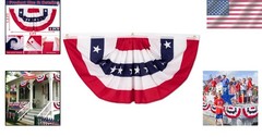 1.5 x 3 FT Double-Sided American Flag Banner for Spectacular 4th of July Decor