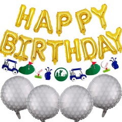 Golf Birthday Party Decorations Happy Birthday Letter Balloons Banner Men Boy…