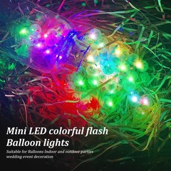 100pcs 10 Colors Balloon Lights, Assorted Colors Flash Lights, Mini Light Rou…