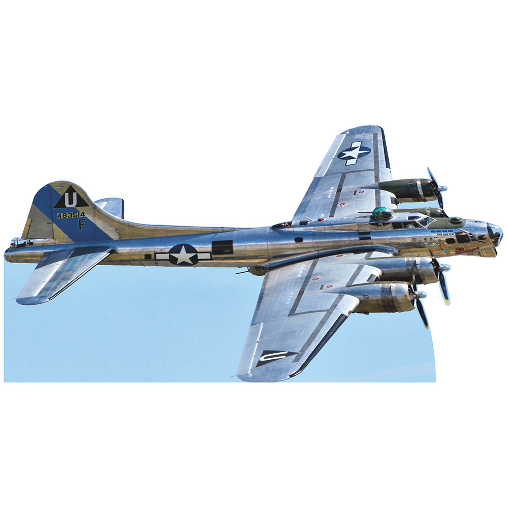 H20242 Boeing B-17 Flying Fortress Heavy Bomber Airplane Cardboard Cutout Stand