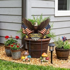 Vibrant 25.1″ Eagle Decor – Perfect for Americana and 4th of July Celebrations