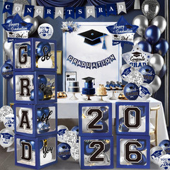 Class of 2026 Graduation Balloon Boxes Set Congrats Grad Party Decor Kit