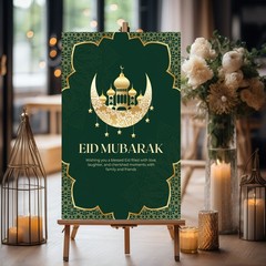 Eid Mubarak foamboard Poster Ramadan