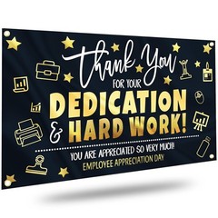 Employee Appreciation Day Banner Backdrop Decorations We Appreciate You Banner A