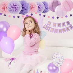 Decoraciones de cumpleaños moradas para mujeres y niñas NUEVO