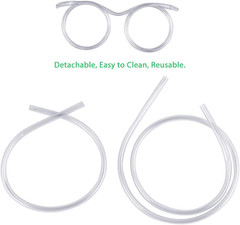 Funny Glasses Straw Adults Crazy Eyeglass Straw for Birthday Parties, Bridal Sho