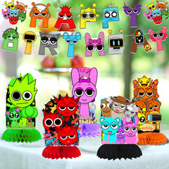 SPRUNKI TOY Tableware party supplies decoration balloons birthday centerpiece