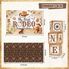 My First Rodeo Birthday Decorations, Wild West Western Cowboy Rodeo 1st Birth…