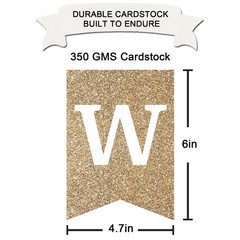 Gold Welcome Home Banner – Fully Assembled and Ready to