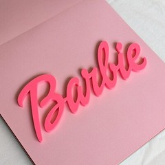 Big Barbie Logo Sign – Unique Wall Decor 27cm