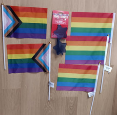 Rainbow Intersex Progress Pride Flag & Blue Star Sunglasses Party Supplies Lot