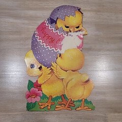 Vintage Lot of 8 Paper Easter Decorations Eureka Hallmark Beistle