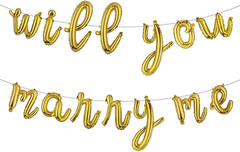 Multicolor 16 Inch Will You Marry Me Balloons Marry Me Balloons Marriage Proposa