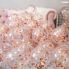 1 Pack Rose Gold Metallic Foil Confetti, 0.59 inch, 2.12 oz, Wedding, Birthday