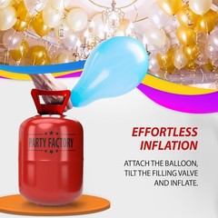 Set of 3 helium tanks for 30 balloons each 3 helium cylinders with 7 cu. ft. gas