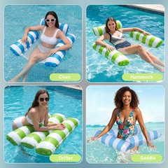 Inflatable Pool Floats Adult, 2 Pack Thick Pool Floaties Heavy Duty, Non-Stic…