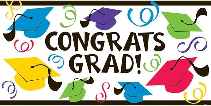 Grad Large Banner | Party Favor