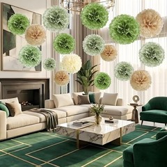 Olive Sage Green Tissue Paper Party Decorations Paper Flowers Decorations