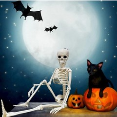 Halloween Humanoid Skeleton Decoration Haunted House Party Home Decor Prop UK
