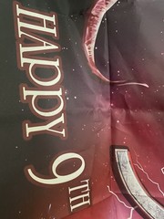 Happy 9th Birthday Fabric Banner Venom 3×5 Feet