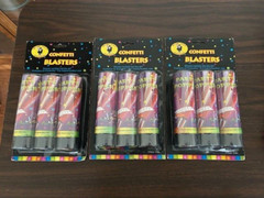 Lot of 3/9 TotalConfetti Blasters Multicolor poppers Wedding/Birthday/New Years