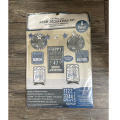 Amscan Room Decorating Kit Birthday Party Decorations Any Age Adhesive Numbers