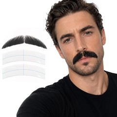 Fake Mustache and Beard for Men, Real Human Hair Hand-Tied Facial Hair Piece …